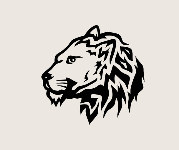 Lion Face logo, design vektorové umění - Vektor, obrázek