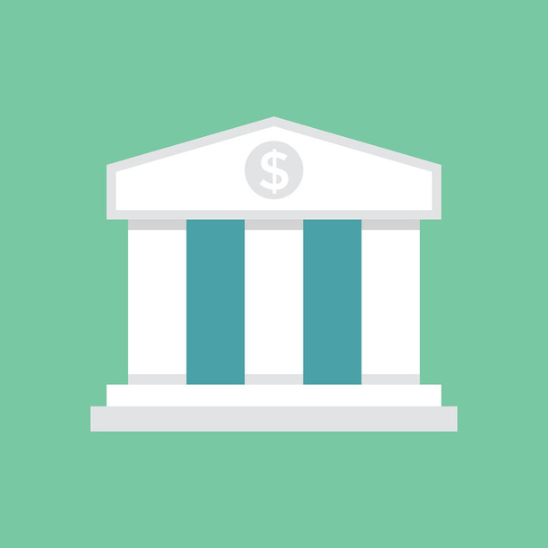 Bank icon. Saving or accumulation of money, investment concept. - Vector, Image