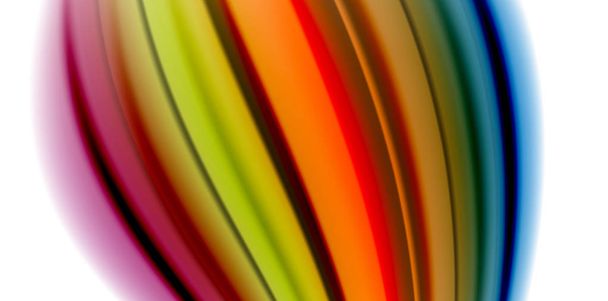 Gelu jelly tekutina proudí liquid rainbow style barvy, abstraktní pozadí vlny, moderní minimalistický design barevné - Vektor, obrázek