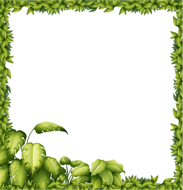A green frame - Vector, Image