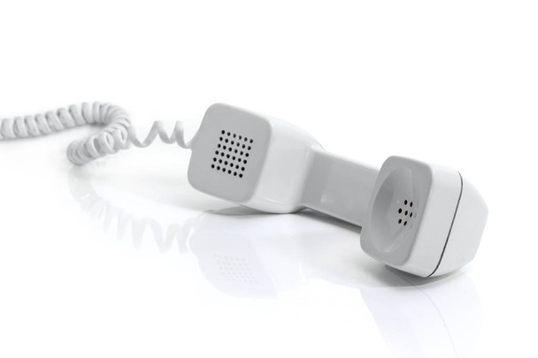Sluchátko moderní pevné telefonní linky na selektivní ostření - Fotografie, Obrázek