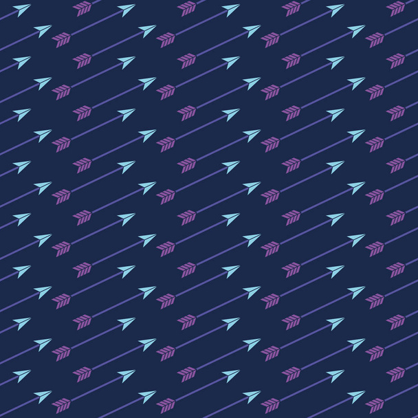 Fancy pattern with arrows, seamless vector illustration - Vecteur, image