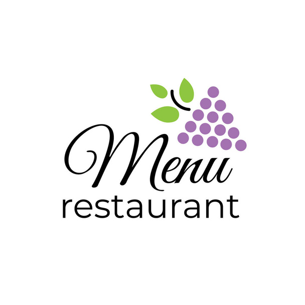 Cooking menu logo. Logo menu restaurant or cafe. Dinner icon vec - Vecteur, image