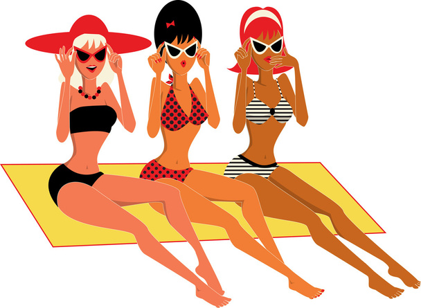 At the beach - Vector, Image
