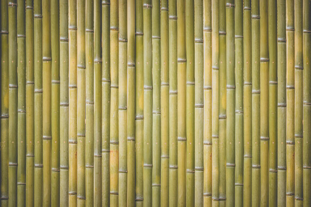 Hout bamboe hek patroon en naadloze achtergrond - Foto, afbeelding