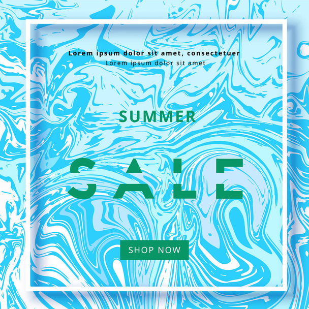 Summer Sale banner. Vector illustration. - Vector, Image