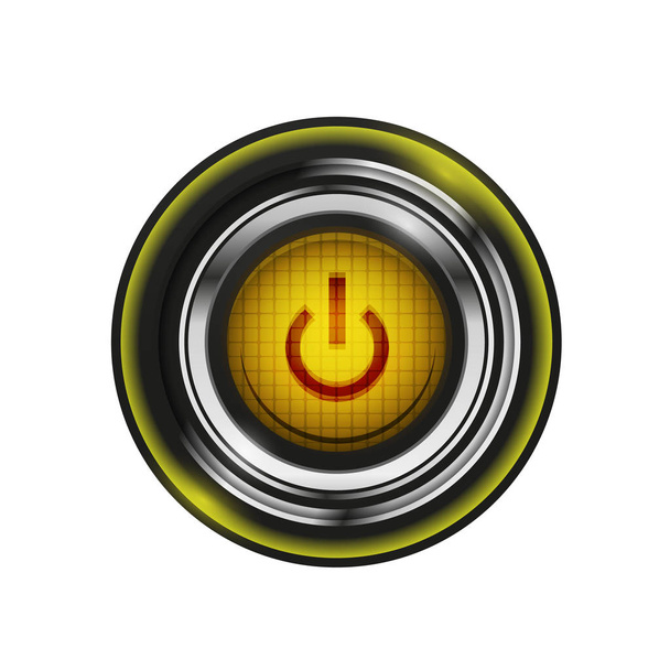 Футуристическая пусковая кнопка
 - Вектор,изображение