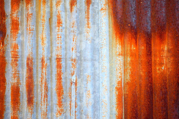 Vecchio arrugginito zinco parete texture sfondo
. - Foto, immagini