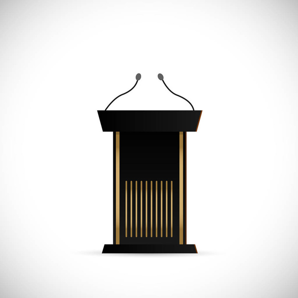 Ilustración de podio negro
 - Vector, Imagen
