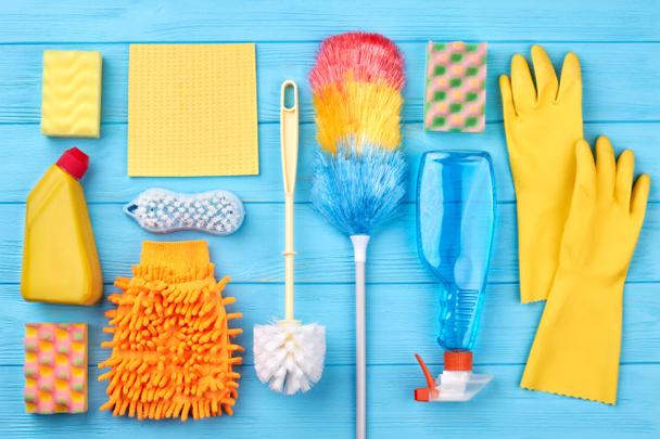 Colorful equiment for cleaning. - Photo, Image