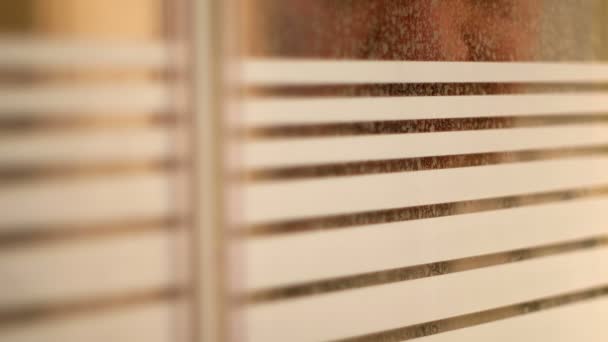 Figura masculina mirando a través de la ventana
 - Metraje, vídeo