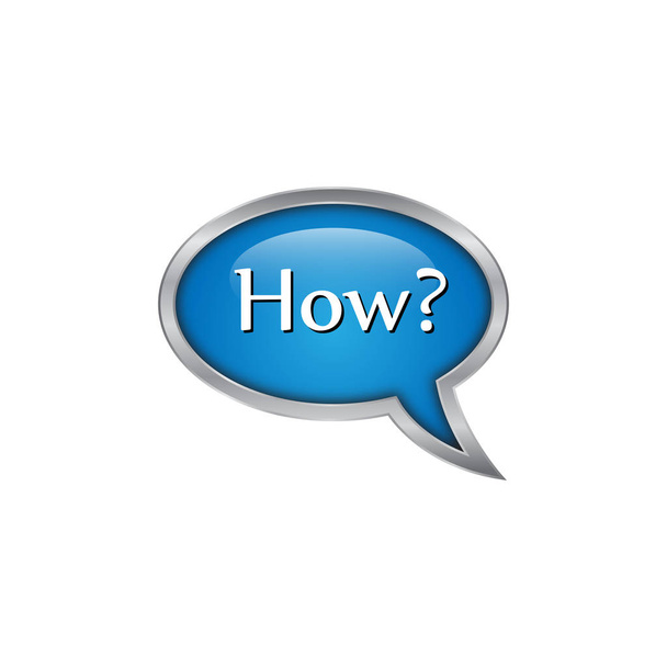 Vragen Chat toespraak embleem - Vector, afbeelding