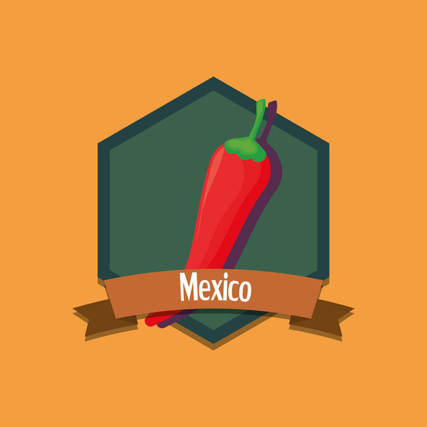 ontwerp van het embleem van mexico - Vector, afbeelding