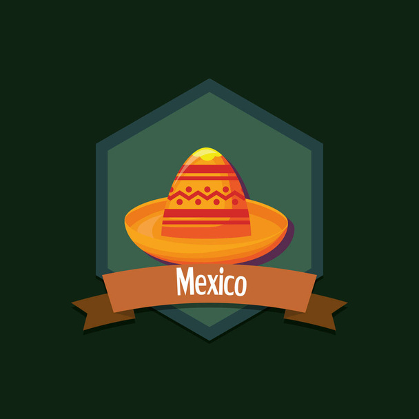 design de emblema do México
 - Vetor, Imagem