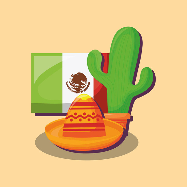 Viva Mexikó design - Vektor, kép