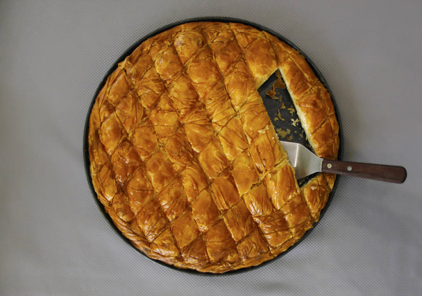 Tarte au fromage grecque traditionnelle Filo Pastry
 - Photo, image