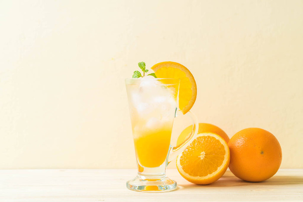 orange juice with soda - Zdjęcie, obraz
