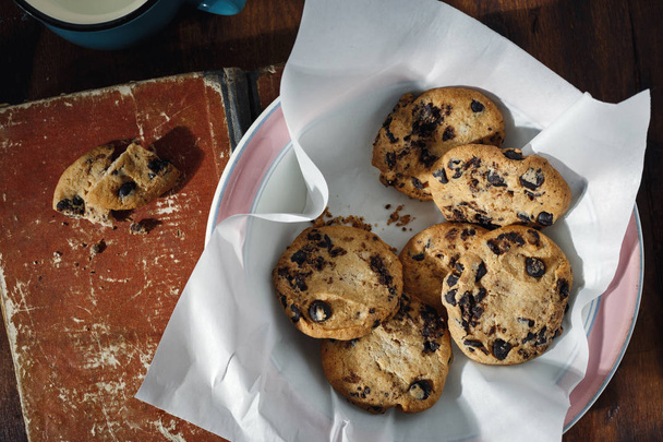 Homemade chocolate cookies - 写真・画像