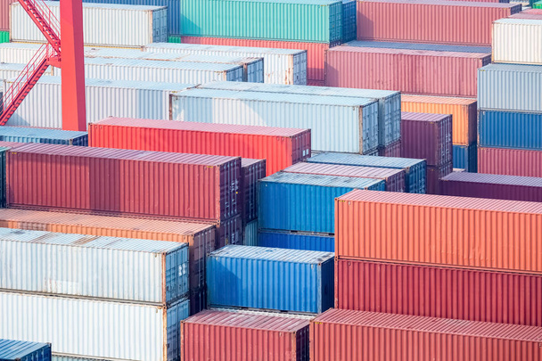 container closeup in terminal - Photo, Image