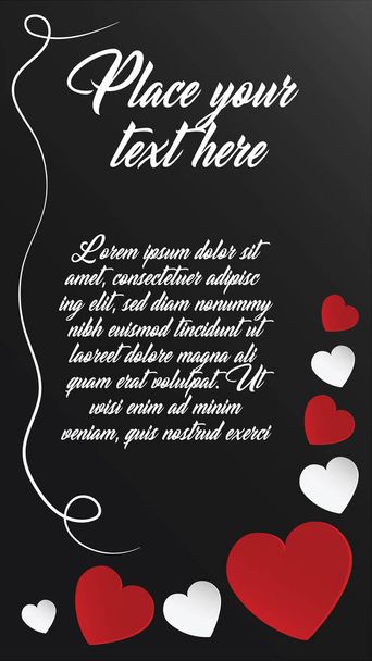 Text template with decoration  - Vector, Image