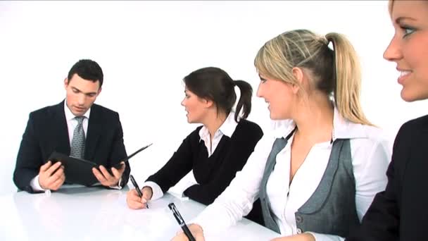 üzleti csoport az ülésen - Felvétel, videó