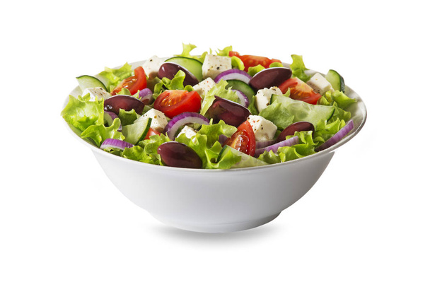 Salat mit Feta und Oliven - Foto, Bild