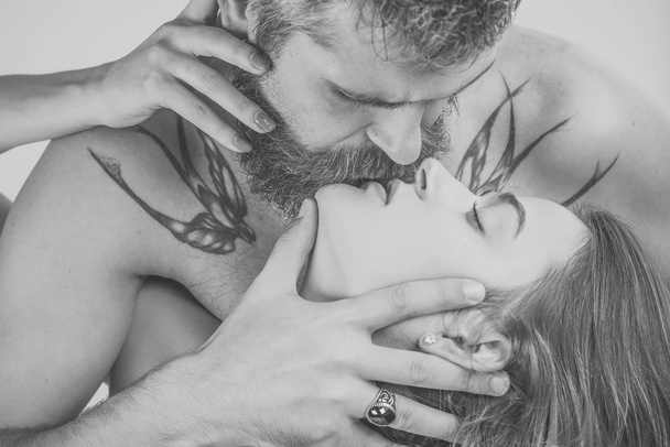 Couple in love of sexy man and woman. - 写真・画像