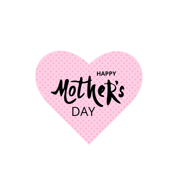 Happy Mother's Day card. Vector illustration. - Vektör, Görsel
