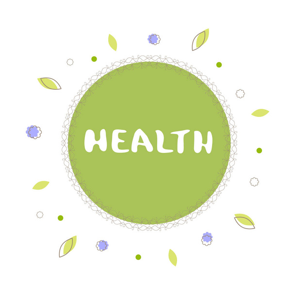 Health banner. Vector illustration. - Vector, Image