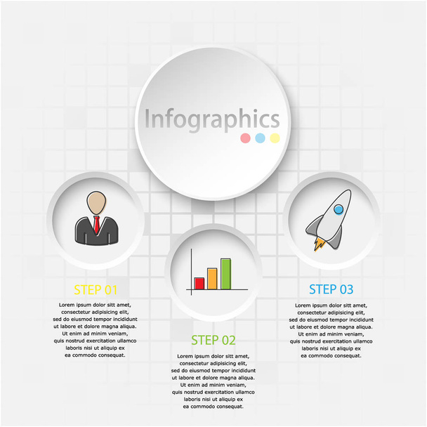 Vector abstract illustration. Infographics. - Vector, afbeelding