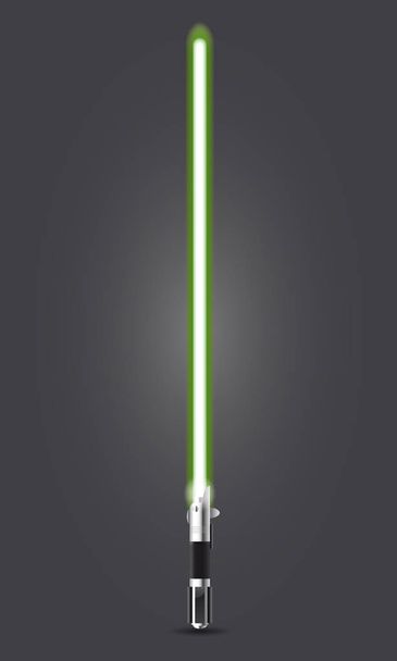 realistische Darstellung eines Lichtschwerts - Vektor, Bild