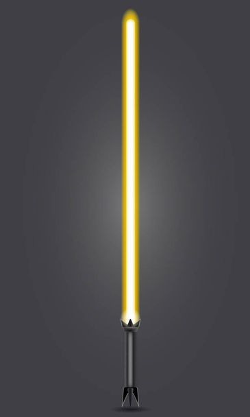 Realistic illustration of a lightsaber - Vector, Image