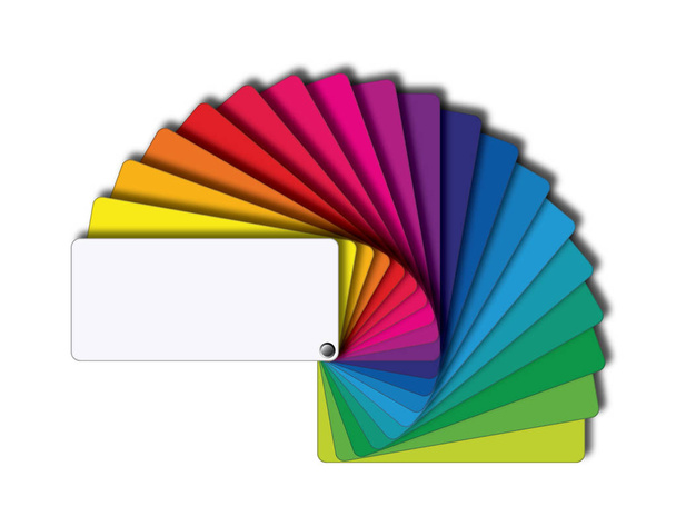 Vector colored cards sampling bunch - Vector, Image