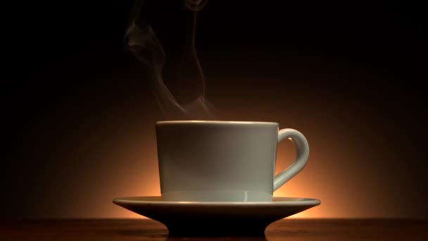 taza de café ahumado caliente
 - Metraje, vídeo