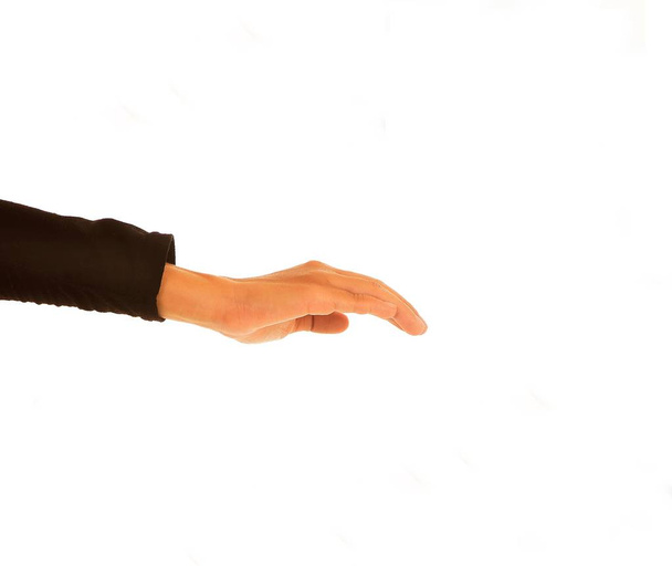 прикосновение руки изолировано
 - Фото, изображение