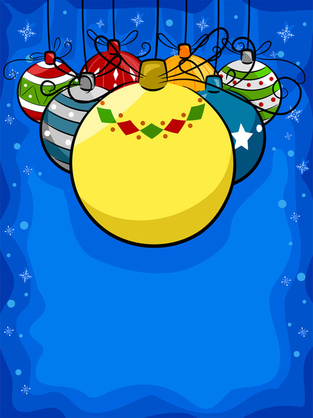 Kerstballen achtergrond - Foto, afbeelding
