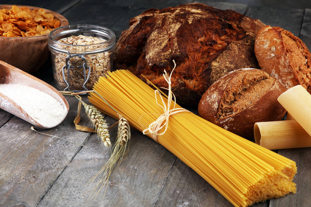 whole grain products with complex carbohydrates - Photo, Image
