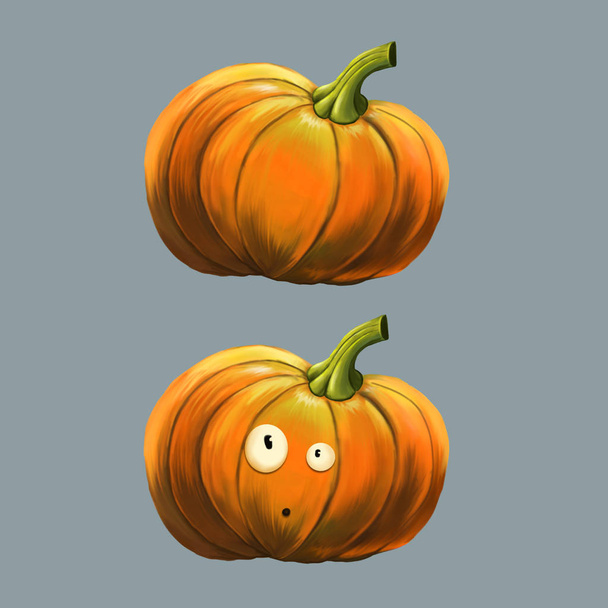 Illustration of a pumpkin. - Photo, image
