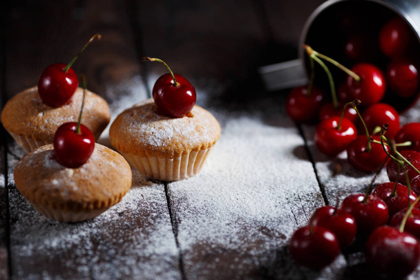Kitchen, pastry, cooking, baking concept. Fresh sweet homemade c - Photo, image