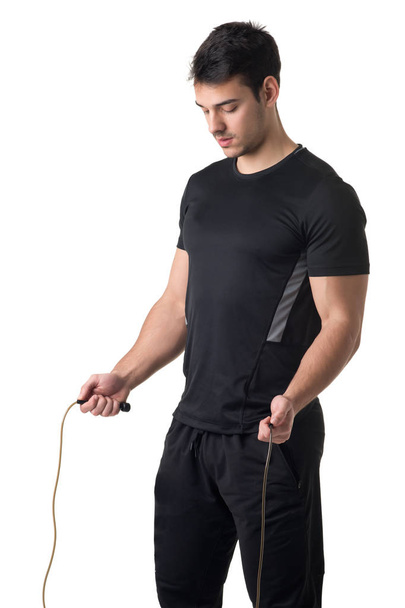 Fit Male Jumping Rope - Foto, afbeelding