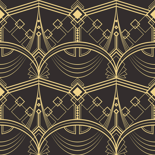 Abstract art deco seamless pattern 02 - Vector, afbeelding