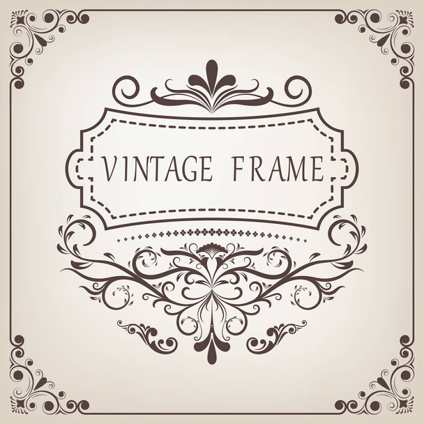 vintage frame - Vektor, kép