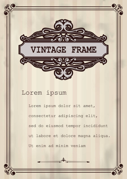 vintage frame - Vektör, Görsel