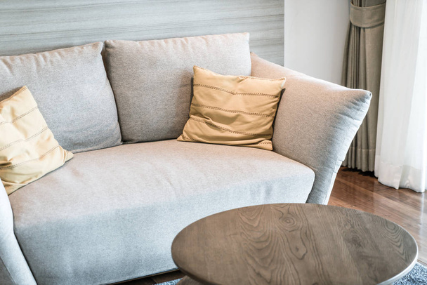 Pillow on sofa decoration interior - Valokuva, kuva