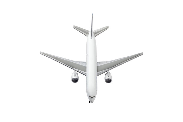 Metallic airplane model isolated on white background - Photo, Image