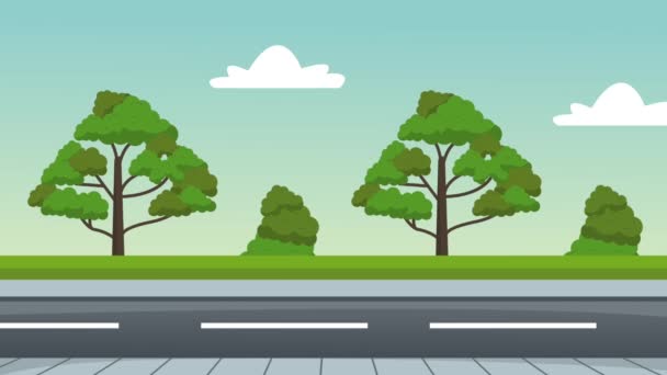 Autostrada nella natura HD animazione
 - Filmati, video