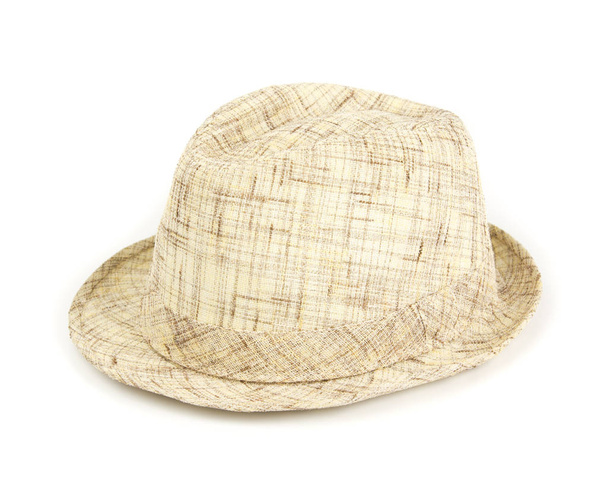 Vintage klobouk izolovaných na bílém pozadí - Fotografie, Obrázek