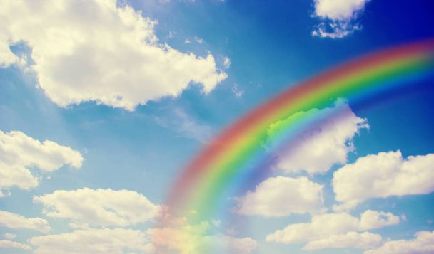 arco iris en el cielo. - Foto, imagen