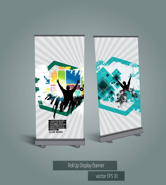 Template of roll up, vector illustration - Vector, Image