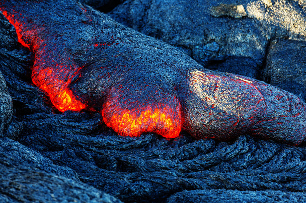 Поток лавы на Большой остров, Гавайи - Фото, изображение
